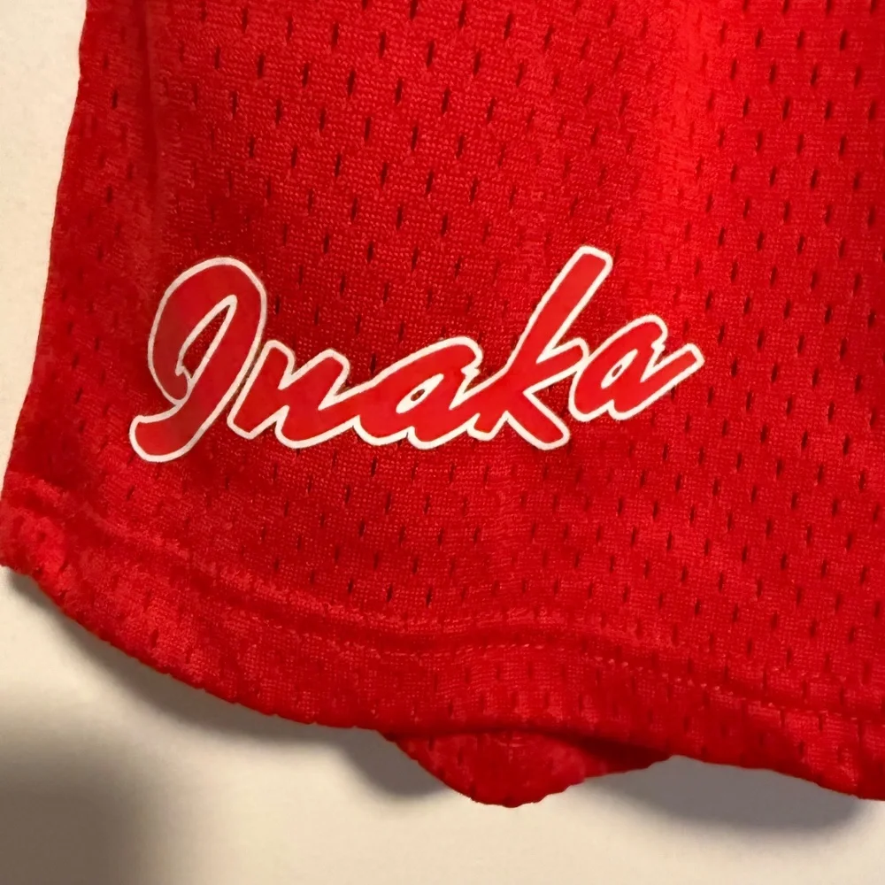 Inaka Power‎ Classic Mesh Shorts Size Small Red
